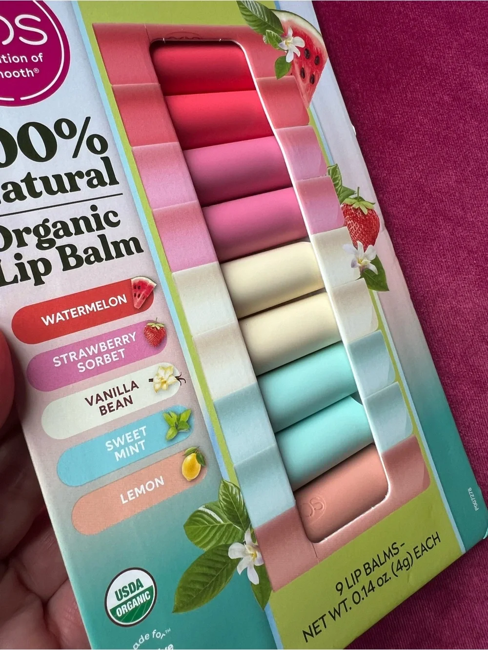 🆕 eos 9 pack set Lip Balm Treatment Organic Soothing Moisturizer cruelty free